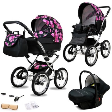 Wózek 3w1 dziecięcy spacerówka BabyLux Margaret