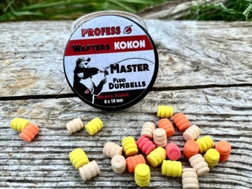 Dumbell Wafters FLUO MASTER KOKON – COCONUT & SCOPEX 8x10 mm (kokos i s