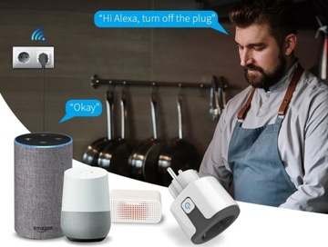 Розетка Tuya Zigbee белая 20А, 3690 Вт, Розетка для ваттметра - программатор