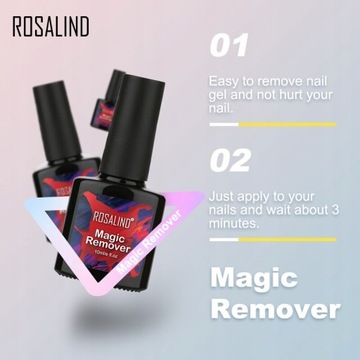 ROSALIND Magic Средство для снятия геля для ногтей для замачивания