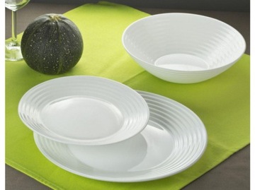 ОБЕДЕННЫЙ НАБОР на 6 персон БЕЛЫЕ ТАРЕЛКИ harena LUMINARC