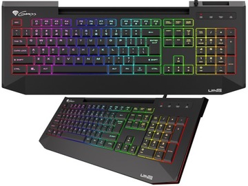 KLAWIATURA GAMING GENESIS LITH 400 LED RGB HUB USB