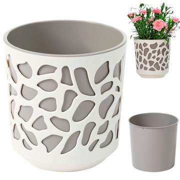 DONICZKA DONICA + WKŁAD OGRODOWA DOMOWA 19,5cm