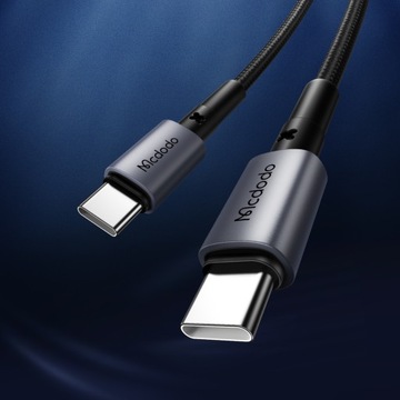 КАБЕЛЬ MCDODO USB-C ДЛЯ БЫСТРОЙ ЗАРЯДКИ ДЛЯ SAMSUNG APPLE USB TYPE C 3A 65W 1,5M