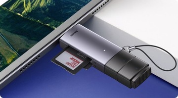 АДАПТЕР BASEUS СЧИТЫВАНИЕ КАРТ ПАМЯТИ microSD SD TF USB 3.0 USB-C TYPE-C OTG