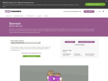 Плагин Sensei Lms для Wordpress