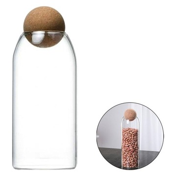 Прозрачная стеклянная пробка для хранения заказов.