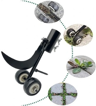 Скребок для швов тротуарной плитки 2 в 1. Измельчитель сорняков кубиками + телескопическая штанга.