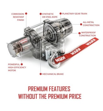 WARN VRX 45-S 2041 кг синтетическая лебедка 4500 фунтов