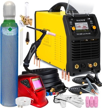 PÓŁAUTOMAT SPAWALNICZY MAGNUM THF 238 PRO LCD TIG AC/DC MMA PULS 5-200A HF
