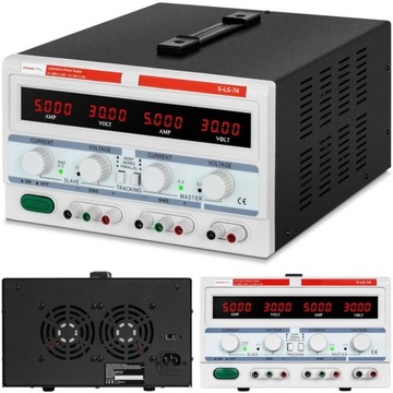 Лабораторный служебный источник питания 3 канала 0–30 В 0–5 А постоянного тока