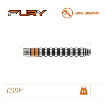 Дротики Winmau Fury 90% 24g сталь