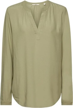 Esprit 993EE1F316, luźna bluzka damska, r.L, kolor oliwkowy