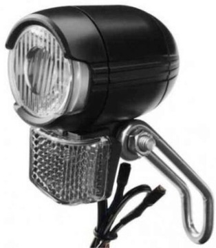 ПЕРЕДНЯЯ ВЕЛОСИПЕДНАЯ ФОНАРЬ НА ДИНАМО СВЕТОДИОДНАЯ ЛАМПА + ОТРАЖЕНИЕ