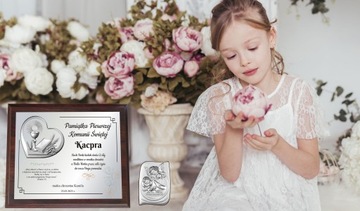 PAMIĄTKA I KOMUNII ŚWIĘTEJ PREZENT NA PIERWSZA KOMUNIA ŚWIĘTA PANEL OBRAZ