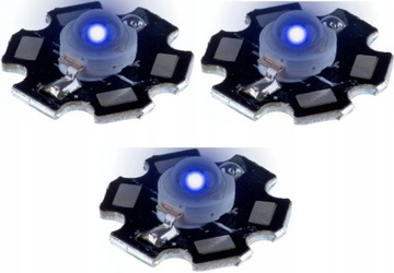 DIODA Power LED EPISTAR 3W BLUE 460nm PCB -3sztuki