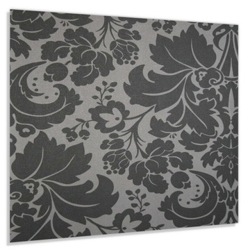 Panel szklany hartowany 70x60 Szary ornament