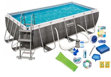 BESTWAY 56721 404x201x100cm BASEN STELAŻOWY 18w1