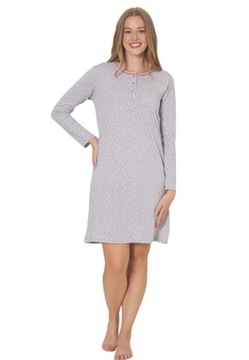 НОЧНАЯ РУБАШКА С ДЛИННЫМ РУКАВОМ/ТУРЕЦКАЯ 100% ХЛОПОК