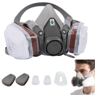 НАБОР ПОЛУМАСКИ PAINT MASK 6200 В КОМПЛЕКТЕ ПРОТИВОПЫЛЕВЫЕ ФИЛЬТРЫ