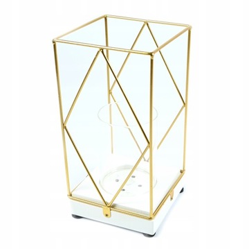 METALOWY LAMPION NA BATERIE ZŁOTY ELEGANCKI