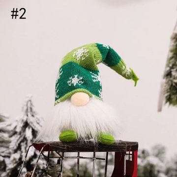 1PC wesołych świąt Luminous lalka bez twarzy świecące Gnome świąteczne deko