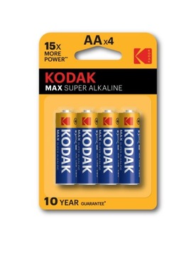 BATERIE AA KODAK MAX alkaiczne R6 4 szt.