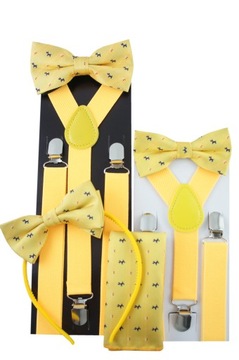 Выкройки мужских подтяжек и галстуков-бабочек НА ВЫБОР! ЖЕЛТЫЙ