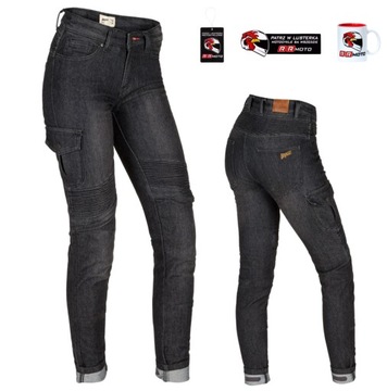 Jeansy damskie BROGER OHIO WASHED BLACK GRATISY