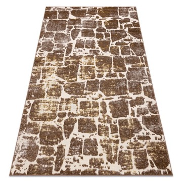 DYWAN DWUPOZIOMOWY MEFE 180x270 cm KAMIEŃ #AT3712