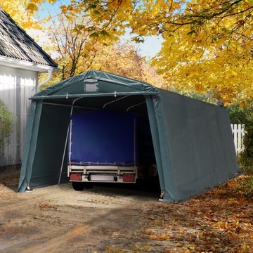 3,3х6,2м, Тент гаражный, ПВХ 500 Н, темно-зеленый