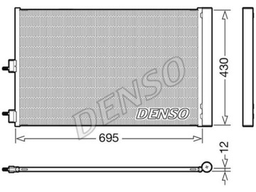 KONDENZÁTOR KLIMATIZACE MERCEDES CLA C117 2.0 13-19 X117 15-19