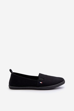 TENISÓWKI TRAMPKI SLIP-ON KLASYCZNE WYGODNE WSUWANE CZARNE 38