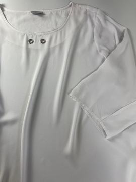 Damska bluzka koszulowa biała Avenue USA 6XL