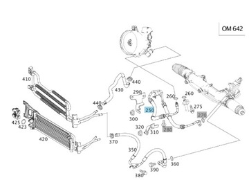 КАБЕЛЬ ЭЛЕКТРОПИТАНИЯ MERCEDES W204 C207 W212 A2044604724 V6 OM 642