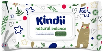 KINDII CHUSTECZKI NAWILŻANE NATURAL BALANCE 60SZT