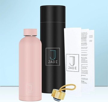 ТЕРМАЛЬНАЯ БУТЫЛКА НЕРЖАВЕЮЩАЯ СТАЛЬ РОЗОВАЯ 500 МЛ JADI