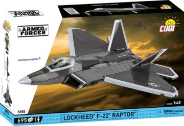 COBI 5855 БЛОКИ Lockheed F-22 Raptor 695 Эл.
