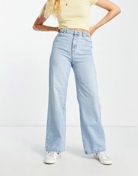 New Look Jasnoniebieskie jeansy z szerokimi nogawkami 36