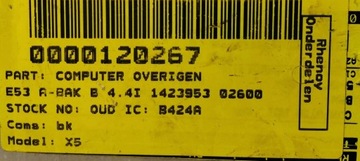 BMW E39 E53 ŘÍZENÍ PŘEVODOVKY 0260002564 4.4