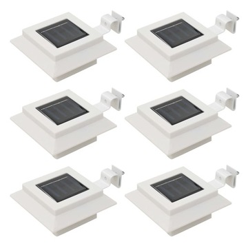 LAMPA OGRODOWA SOLARNA ZIMNY BIAŁY LED ZESTAW 6szt