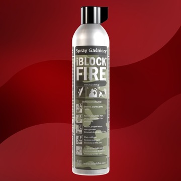 GAŚNICA BIWAK SURVIVAL ABCF+E 100%BIO SPRAY GAŚNICZY iBlockFIRE MILITARY