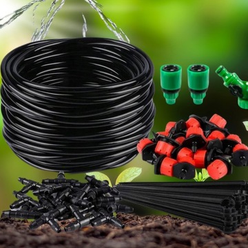 Комплект капельного орошения, автоматическая система для полива сада 25М.
