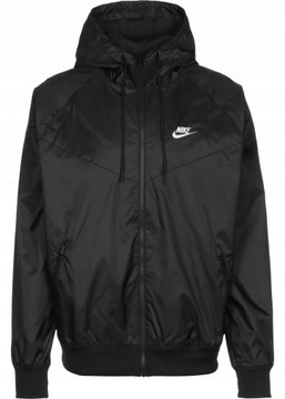 NIKE kurtka męska r M czarna wiatrówka z kapturem 727324 010