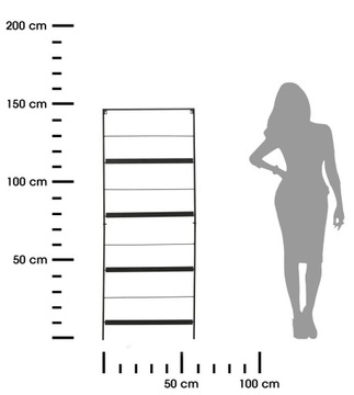 Газетница металлическая, черная, 150х56,5 см.