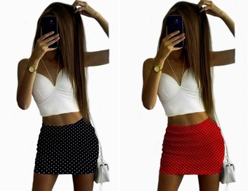 ЮБКА LEOPHER, карандаш MINI, плотная трубочка, резинка, S/M