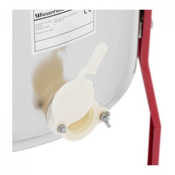 Ручная медогонка, нержавеющая сталь, 4 рамки.