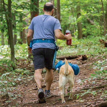 Kurgo RSG Active Belt - pas do biegania z psem, niebieski