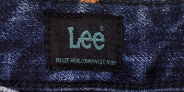 LEE spodnie HIGH slim blue MOM STRAIGHT W25 L31