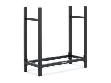 STOJAK NA DREWNO CZARNY DO 100kg STAL 60x25x61,5cm